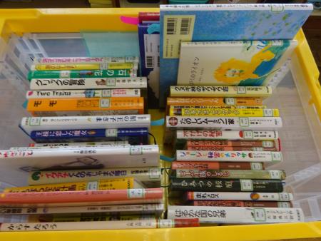 5年1組のコンテナ図書館の本