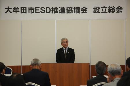 来賓あいさつ「中尾昌弘市長」 来賓あいさつ「中尾昌弘市長」