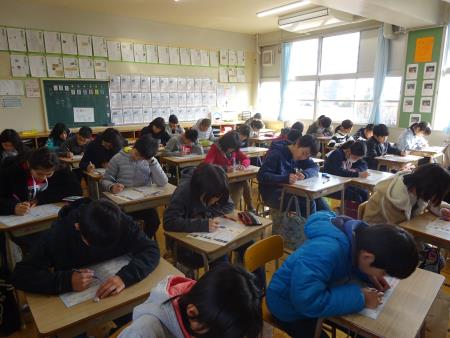 6年生受検の様子1