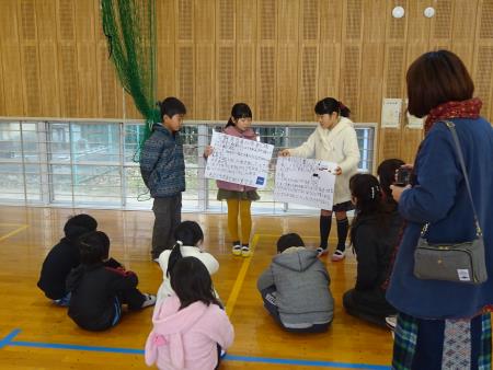 4年生の発表の様子
