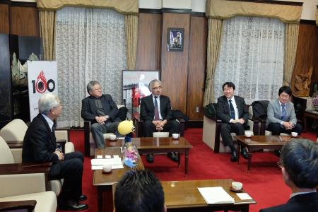 市長表敬訪問の様子