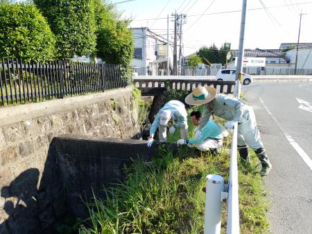 水路や道路のり面の確認