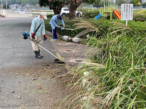 一部橋公園清掃作業