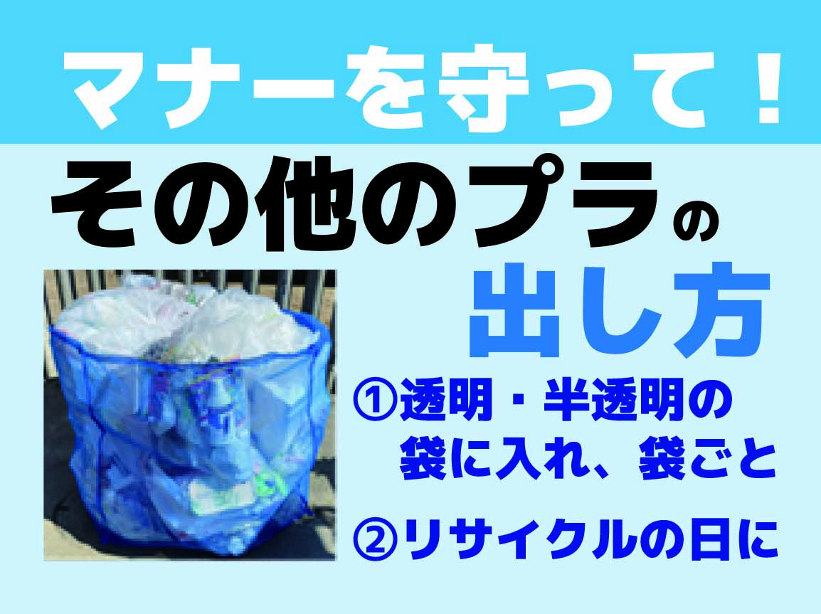 プラスチック製容器包装の回収は週１回の画像