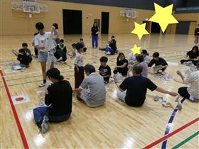 どれだけ長くできるかなリンゴ班