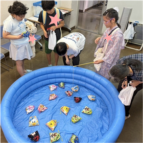 お菓子釣り