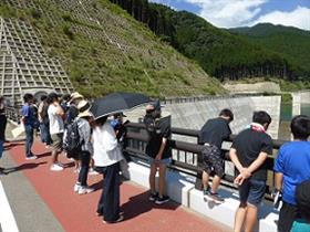 (8)親子ダム見学小石原川ダム