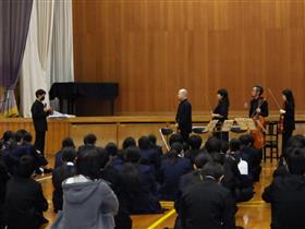 生徒代表お礼の挨拶