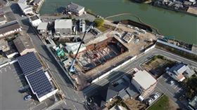 建設中の新三川ポンプ場の写真