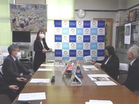 谷本教育長から大牟田市の教育について説明