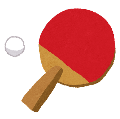 卓球のラケットの画像