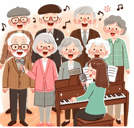 歌声広場イラスト