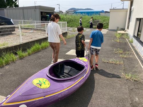 カヌー片付け