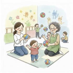 子育てふれあい広場イラスト