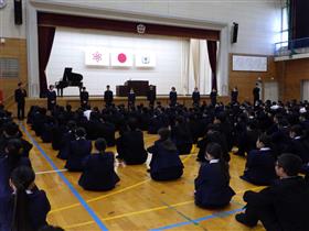 生徒会役員退任の挨拶