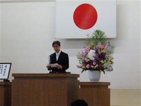 白銀中学校長あいさつ