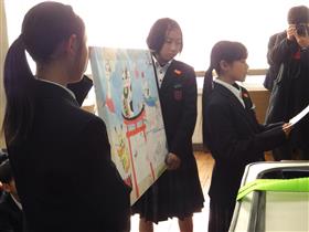 日本の生徒からのプレゼント