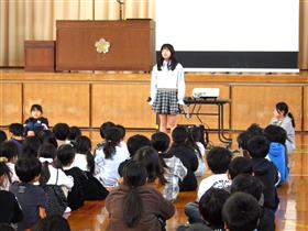 児童代表の挨拶