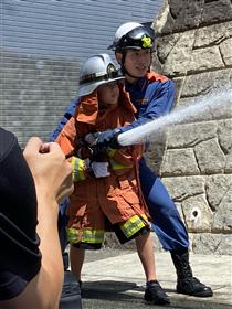 放水体験