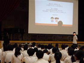 代表生徒によるお礼の言葉