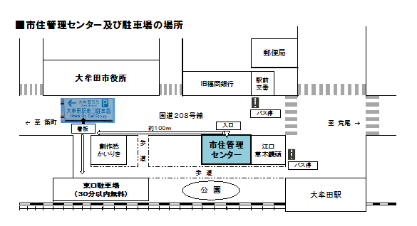 市住管理センター地図