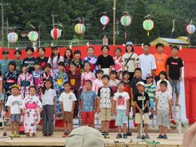 上内夏祭り全校合唱