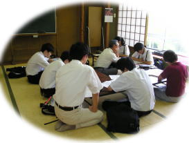 学習風景の写真