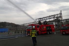 化学車発泡訓練