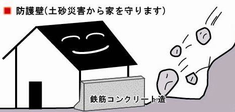 防護壁イラスト