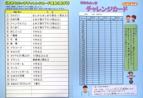 チャレンジカードの表紙 チャレンジカードの表紙
