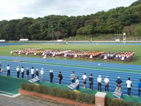 新人陸上競技大会開会式