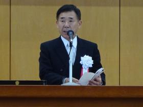 勝立中学校古賀靖紀校長謝辞 勝立中学校古賀靖紀校長謝辞
