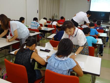 算数講座の様子 算数講座の様子